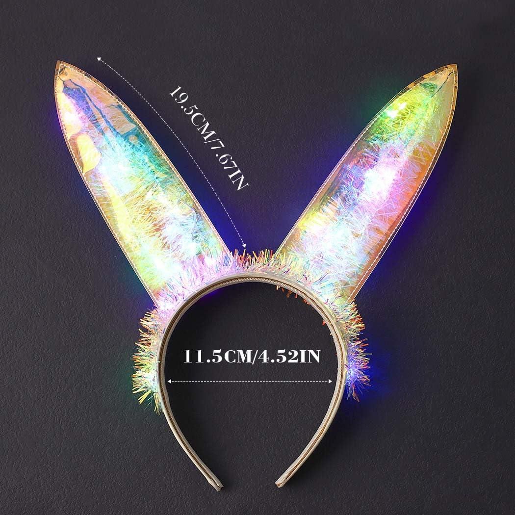 Rabbit Ears Headband with Light