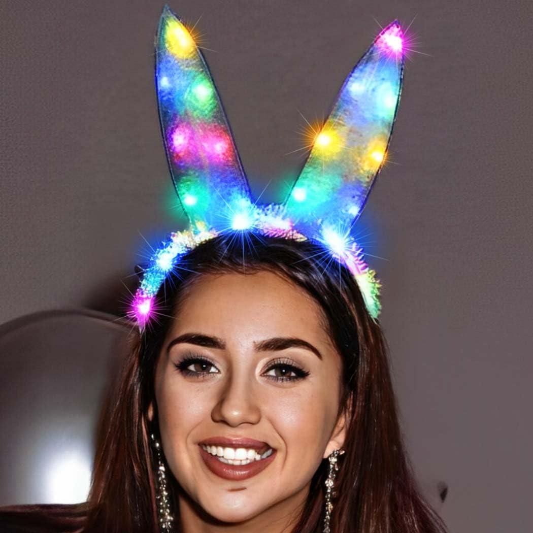 Rabbit Ears Headband with Light